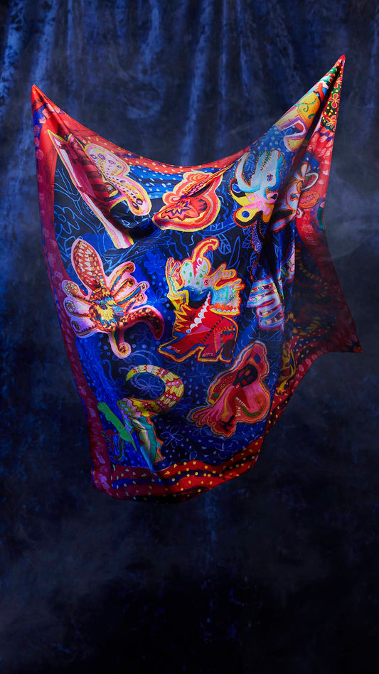 Fantasy Animals Knot Wrap - US 8469
